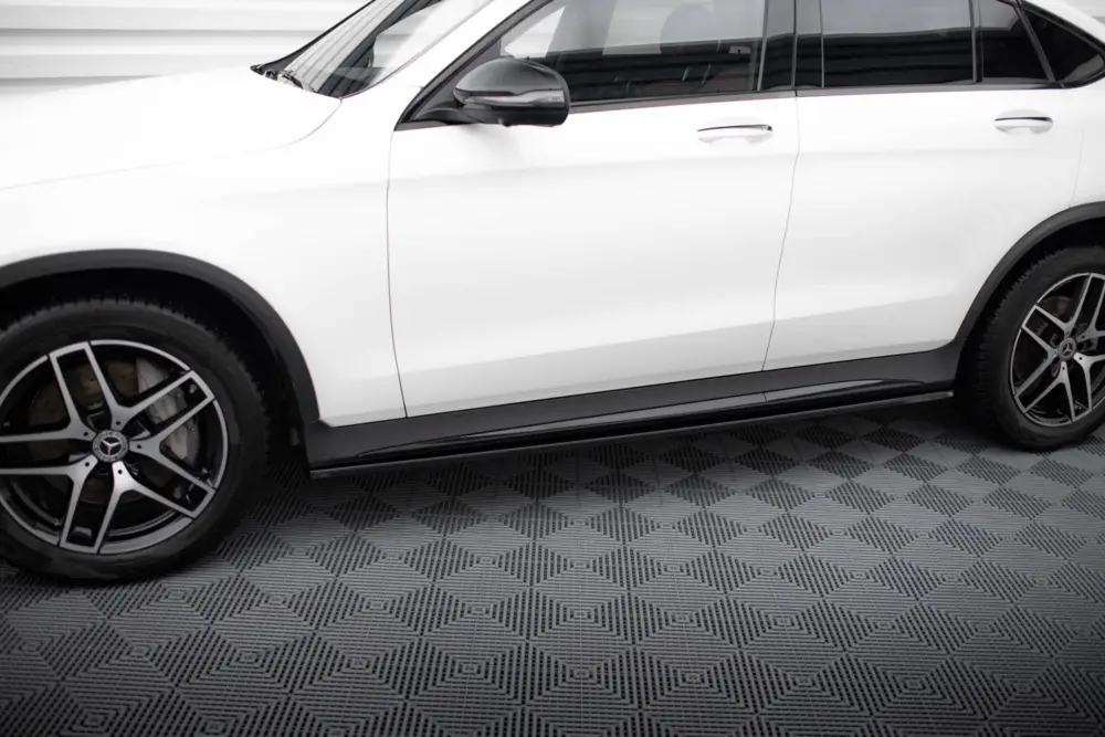 Aktuální Maxton Design difuzory pod boční prahy ver.3 pro Mercedes GLC Coupe/C253 Facelift /AMG- Line, černý lesklý plast ABS