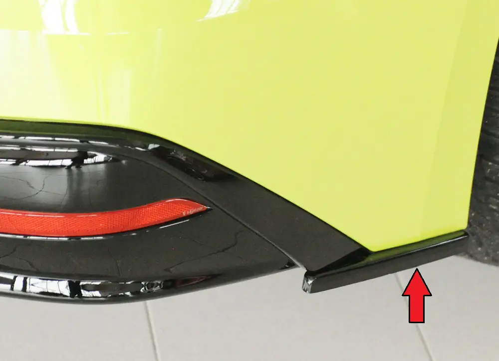 Rieger spoiler pod zadní nárazník na pravé straně pro Škoda Enyaq iV RS SUV (5AZ) r.v. 07/21-, plast ABS lakovaný do černé lesklé barvy Cenová Bomba