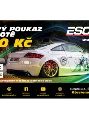 Elektronický dárkový poukaz Escape6, hodnota 7 000 Kč Hit Sezóny