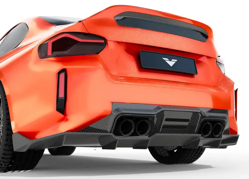 Vorsteiner Aero zadní difuzor pro BMW M2 G8X, r.v. 2023-, lesklý karbon Super Cena