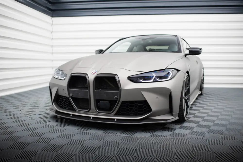 Maxton Design spoiler pod přední nárazník v.3 pro BMW M4 G82, G83, materiál pravý karbon, Coupe/Convertible Finální Výprodej