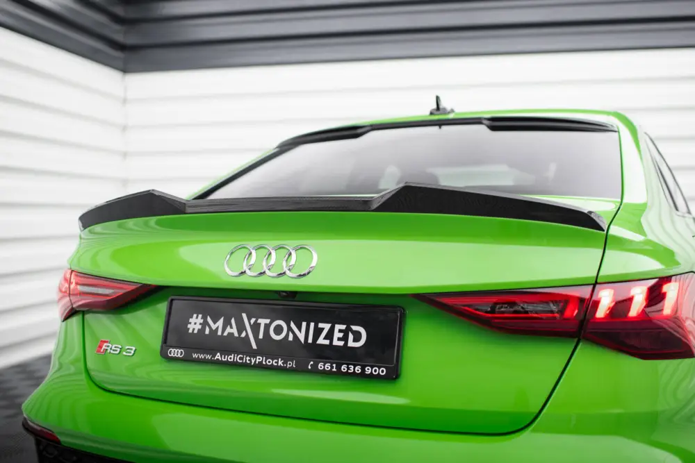 Maxton Design prodloužení víka kufru pro Audi RS3 8Y, materiál pravý karbon, Sedan Sezónní Sleva