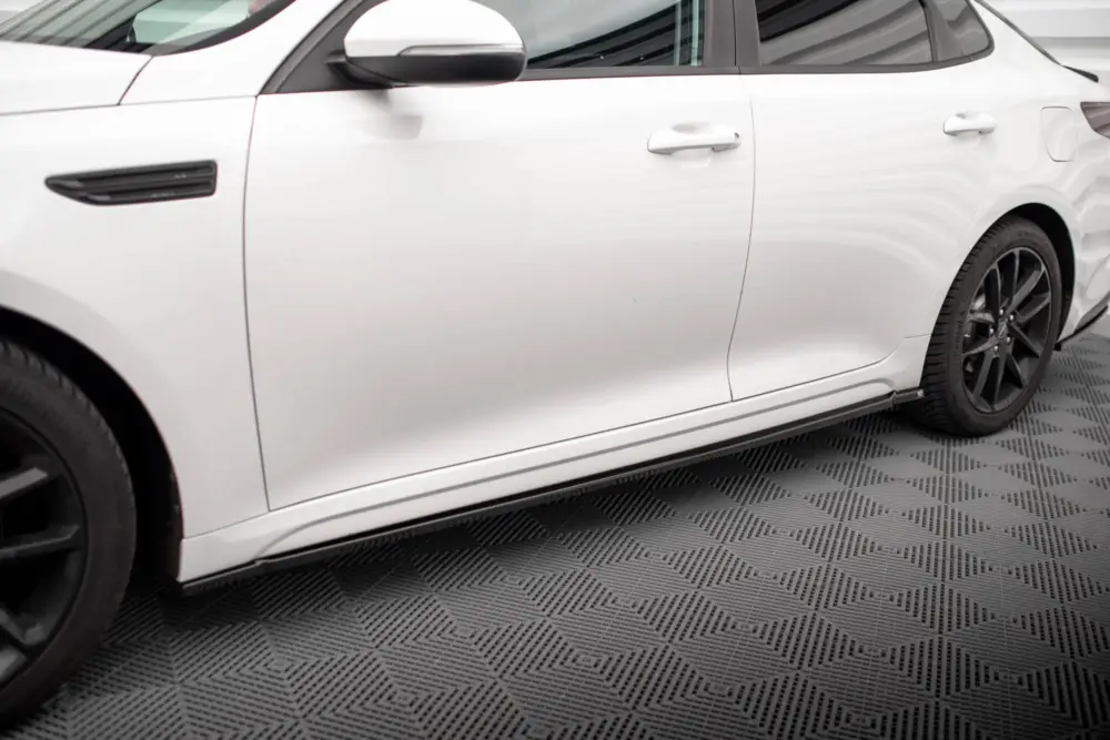 Oblíbený Maxton Design difuzory pod boční prahy pro Kia Optima Mk4 Facelift, černý lesklý plast ABS