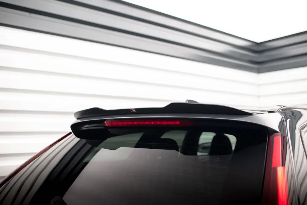Maxton Design prodloužení spoileru pro Volvo V90 Mk2 R-Design, černý lesklý plast ABS Finální Výprodej