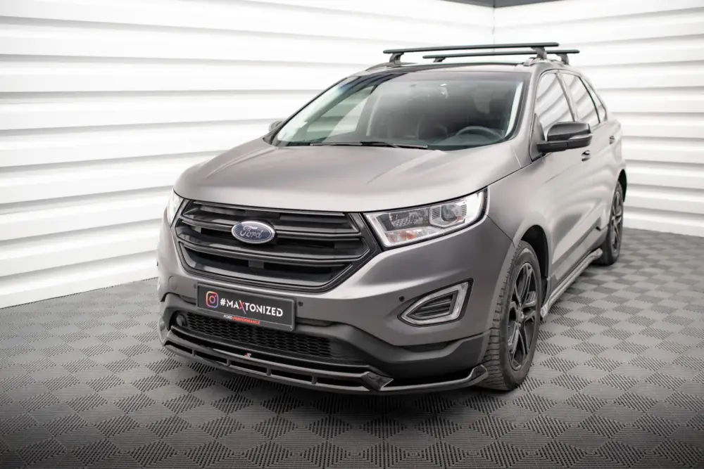 Maxton Design spoiler pod přední nárazník pro Ford Edge Mk2 /Standard, černý lesklý plast ABS Sezónní Sleva