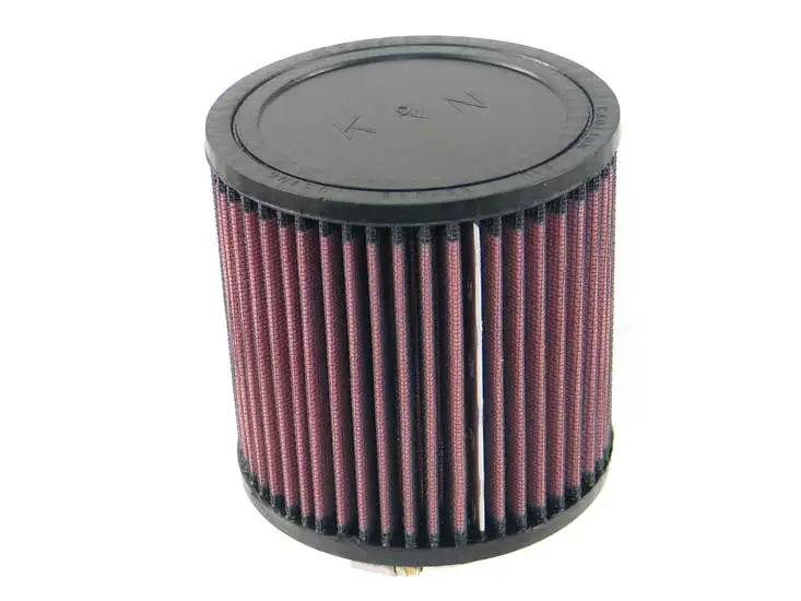 K&N univerzální kulatý filtr se vstupem 76 mm a výškou 127 mm, gumový vrchlík, vstupní příruba vystředěná, vnější průměr 127 mm Nejlepší Volba
