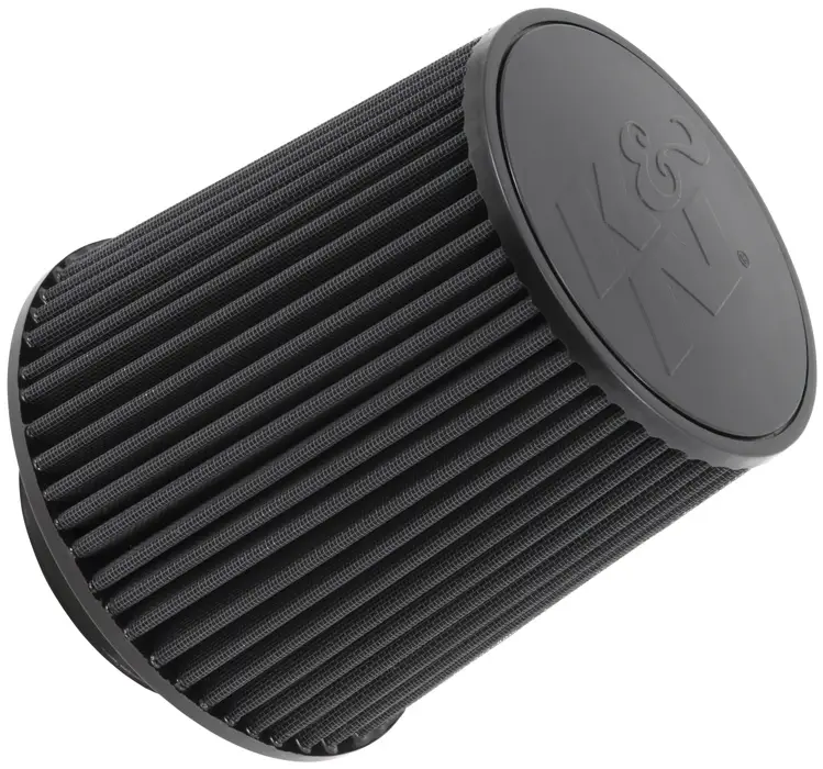 Tovární Cena K&N univerzální kulatý zkosený filtr se vstupem 114 mm a výškou 203 mm, gumový vrchlík