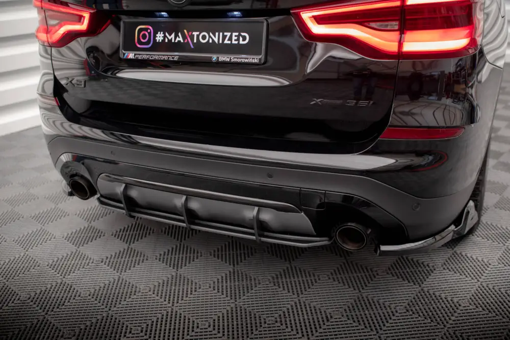 Maxton Design "Street Pro" difuzor zadního nárazníku pro BMW X3 G01, plast ABS bez povrchové úpravy Must-Have