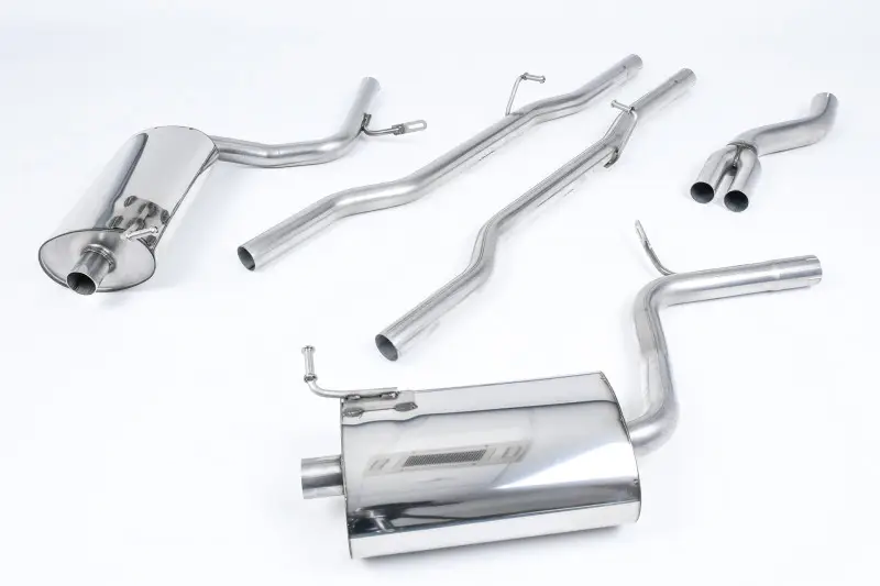 Kup Teď Milltek Sport výfukový systém cat-back bez rezonátoru (hlasitější) pro Audi A4 2.0 TFSI B7 quattro a DTM 2005-2008, 100mm GT100 koncovky, pouze pro Tiptronic