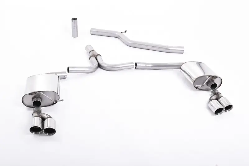 Hit Sezóny Milltek Sport výfukový systém cat-back Quad Outlet pro Audi A4 3.0 TDi B8 quattro Sedan a Avant 2008-2011