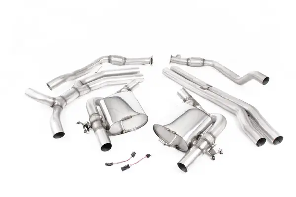 Výhodná Nabídka Milltek Sport výfukový systém cat-back bez rezonátoru (Race - hlasitější) pro Audi RS5 B9.5 2.9 V6 Turbo Coupe (bez OPF) 2019-2024, oválné leštěné koncovky