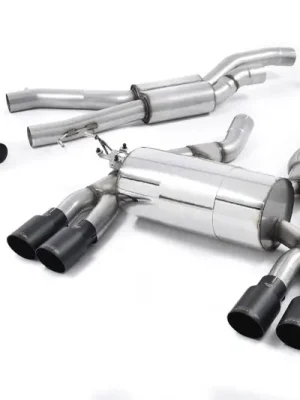 Milltek Sport homologovaný výfuk cat-back GPF/OPF Back - Road pro BMW řada 3 F80 M3, M3 Competition, M3 CS Sedan (s OPF/GPF) 2019-2020, GT-90 černé koncovky Sezónní Sleva