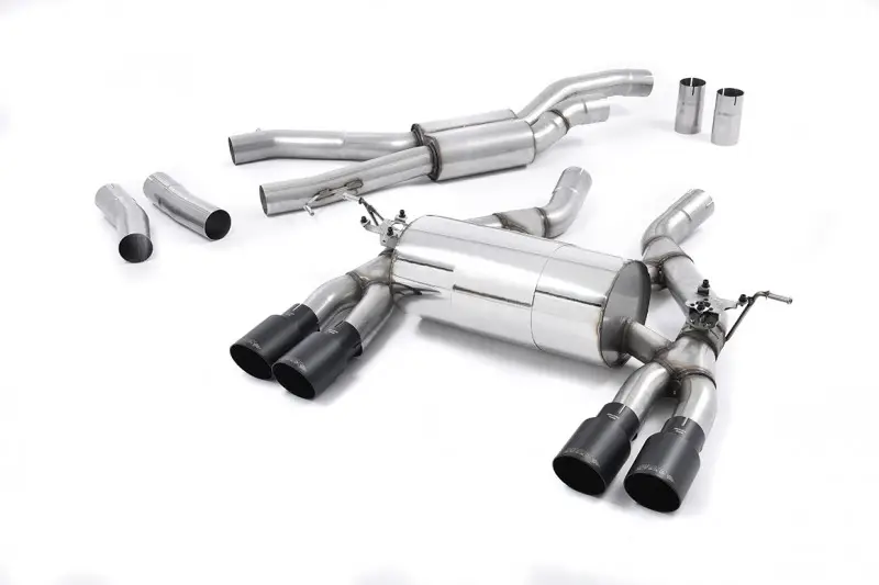 Milltek Sport homologovaný výfuk cat-back GPF/OPF Back - Road pro BMW řada 3 F80 M3, M3 Competition, M3 CS Sedan (s OPF/GPF) 2019-2020, GT-90 černé koncovky Sezónní Sleva