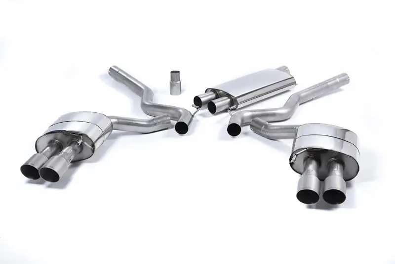 Milltek Sport výfukový systém cat-back Quad Outlet Resonated (requires Roush Performance Rear Valance) pro Ford Mustang 2.3 EcoBoost (Fastback) 2015-2018, GT-90 titanová koncovka Aktuální