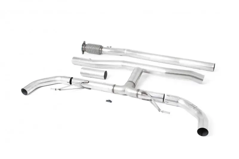 Milltek Sport výfukový systém cat-back Race systém - Deletes GPF/OPF - bez klapek pro Mercedes třída A A35 AMG 2.0 Turbo (W177 Hatch s OPF/GPF) 2019-2024, využívá originálních koncovek Akční Nabídka