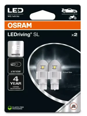 OSRAM LED autožárovky LEDriving SL W16W, bílá Tovární Cena