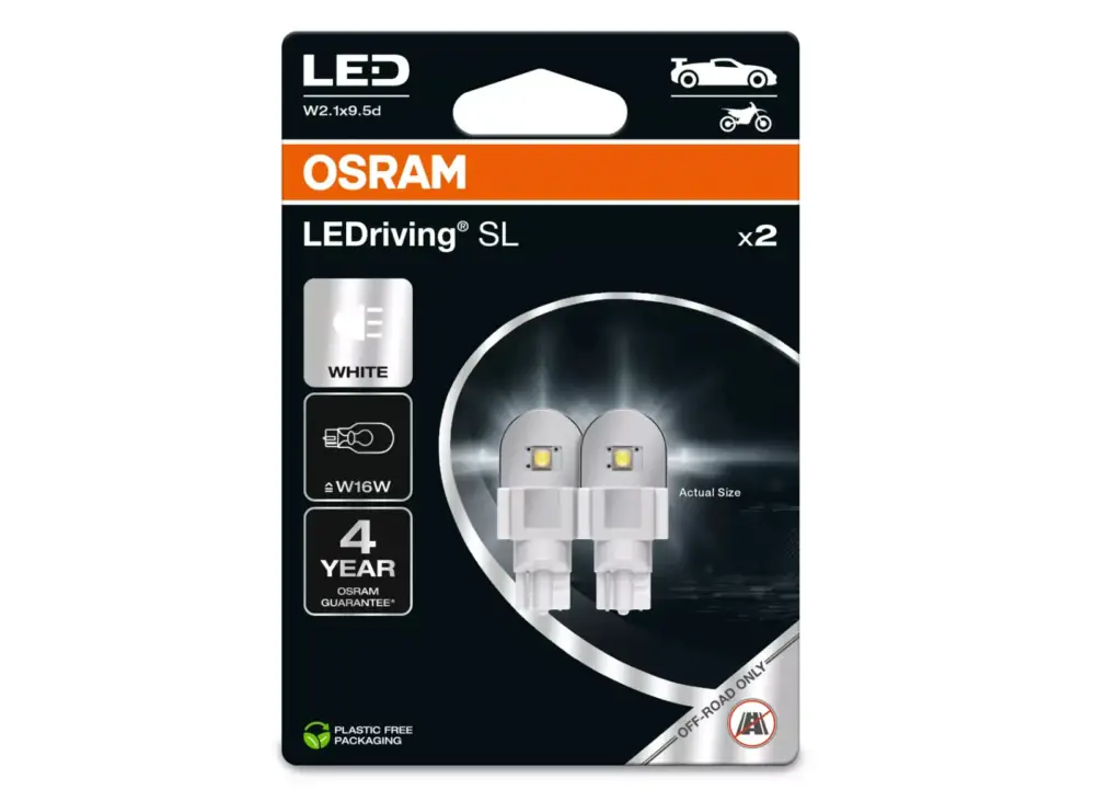 OSRAM LED autožárovky LEDriving SL W16W, bílá Tovární Cena
