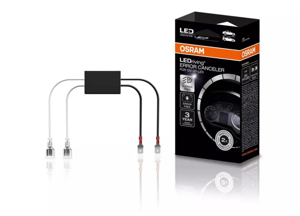 Vysoce Kvalitní Osram LEDriving ERROR CANCELLER (LEDEC02) jednotka pro použití LED autožárovek Osram Night Breaker LED H7