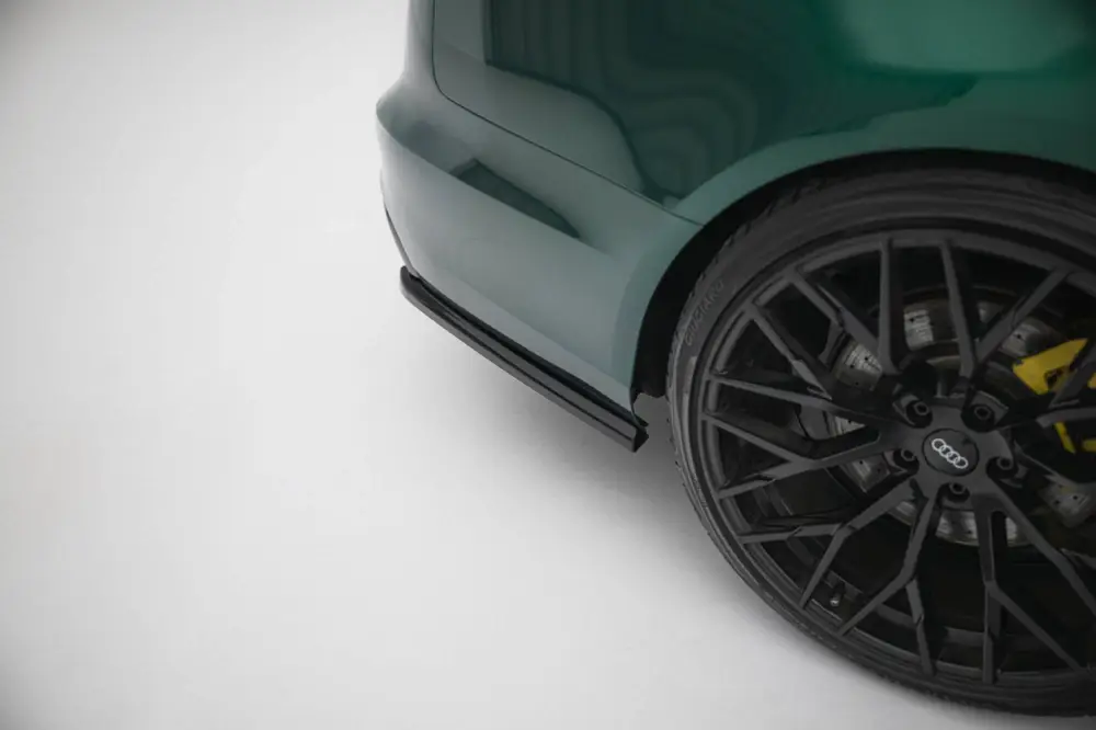 Maxton Design boční difuzory pod zadní nárazník ver.2 pro Audi A6 C7, černý lesklý plast ABS, S-Line Avant Jen Po Omezenou Doba