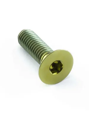 Cenová Bomba Pro-Bolt titanový inbusový šroub se zápustnou hlavou se závitem M6 x 1,00 mm a délkou závitu 16,25 mm, barva zlatá