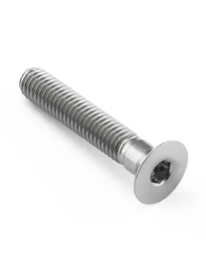Levný Pro-Bolt titanový inbusový šroub se zápustnou hlavou se závitem M6 x 1,00 mm a délkou závitu 31,25 mm, barva přírodní