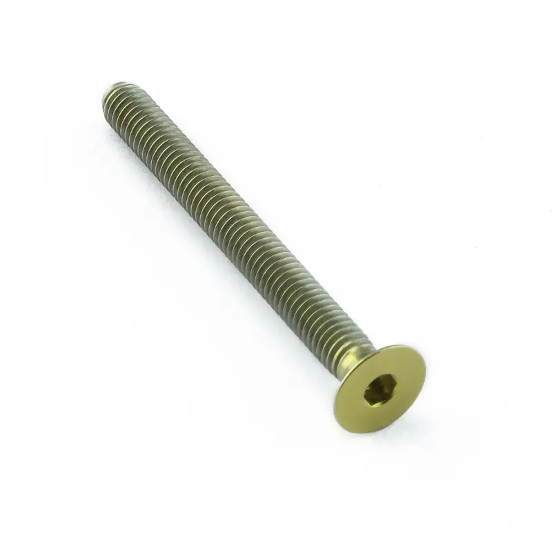 Vrácení Zdarma Pro-Bolt titanový inbusový šroub se zápustnou hlavou se závitem M4 x 0,70 mm a délkou závitu 38 mm, barva zlatá