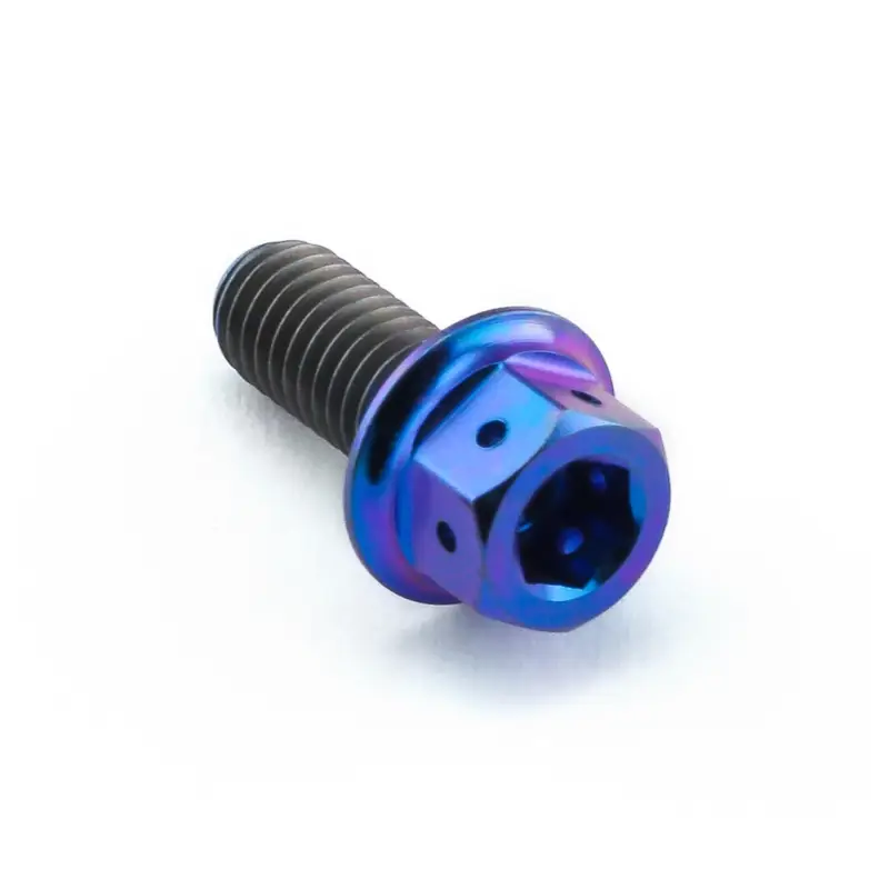 Pro-Bolt titanový šroub s DualDrive hlavou (šestihran + inbus) se závitem M5 x 0,80 mm a délkou 12 mm, barva opálená fialová Super Cena