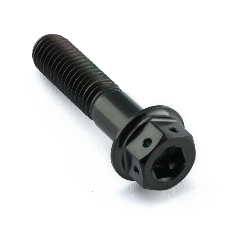 Levný Pro-Bolt titanový šroub s DualDrive hlavou (šestihran + inbus) se závitem M8 x 1,25 mm a délkou 35 mm, barva černá