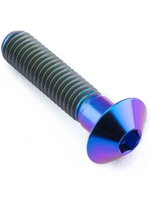 Nejprodávanější Pro-Bolt titanový inbusový šroub s vypouklou hlavou se závitem M8 x 1,25 mm a délkou 35 mm, barva opálená fialová