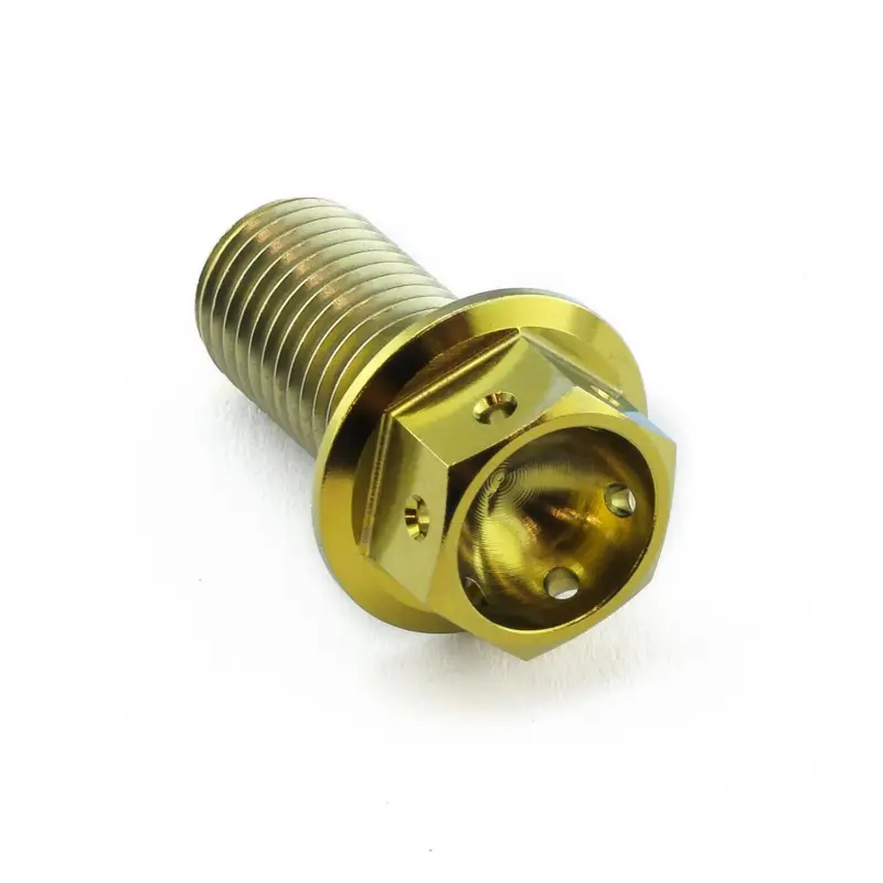 Pro-Bolt titanový šroub s šestihrannou hlavou se závitem M10 x 1,25 mm a délkou 20 mm, barva zlatá Dokud Zásoby Vydrží