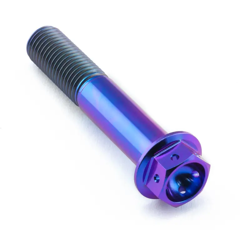 Dokud Zásoby Vydrží Pro-Bolt titanový šroub s šestihrannou hlavou se závitem M10 x 1,25 mm a délkou 55 mm, barva opálená fialová