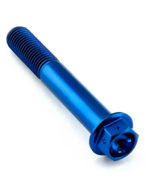 Cenová Bomba Pro-Bolt titanový šroub s šestihrannou hlavou se závitem M10 x 1,25 mm a délkou 65 mm, barva modrá