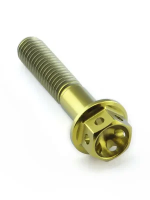 Koupit Online Pro-Bolt titanový šroub s šestihrannou hlavou se závitem M5 x 0,80 mm a délkou 25 mm, barva zlatá