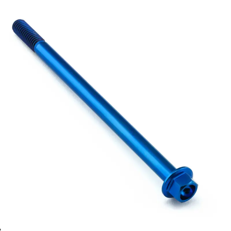Pro-Bolt titanový šroub s šestihrannou hlavou se závitem M6 x 1,00 mm a délkou 100 mm, barva přírodní Vysoce Kvalitní