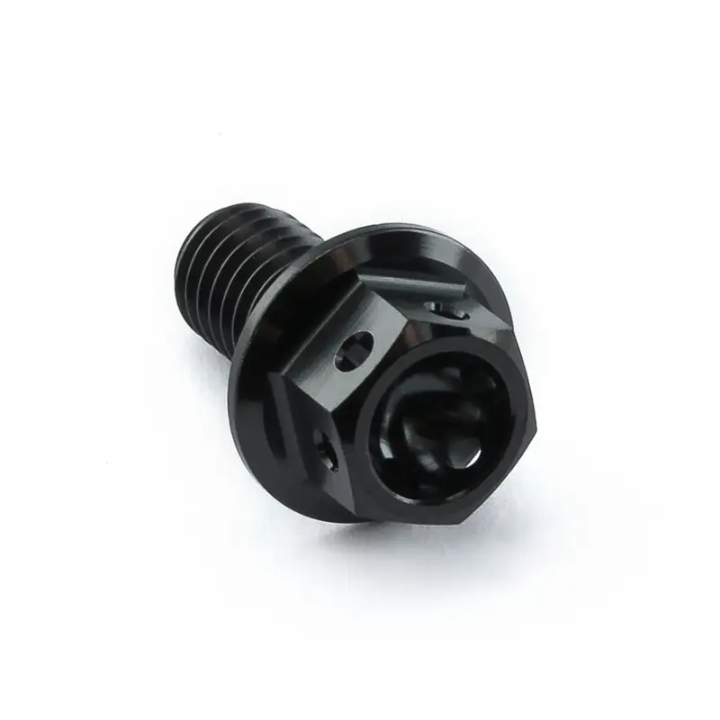 Pro-Bolt titanový šroub s šestihrannou hlavou se závitem M6 x 1,00 mm a délkou 12 mm, barva černá Akční Nabídka