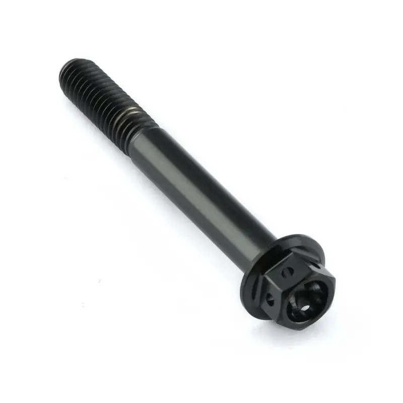 Pro-Bolt titanový šroub s šestihrannou hlavou se závitem M6 x 1,00 mm a délkou 50 mm, barva černá Nejprodávanější