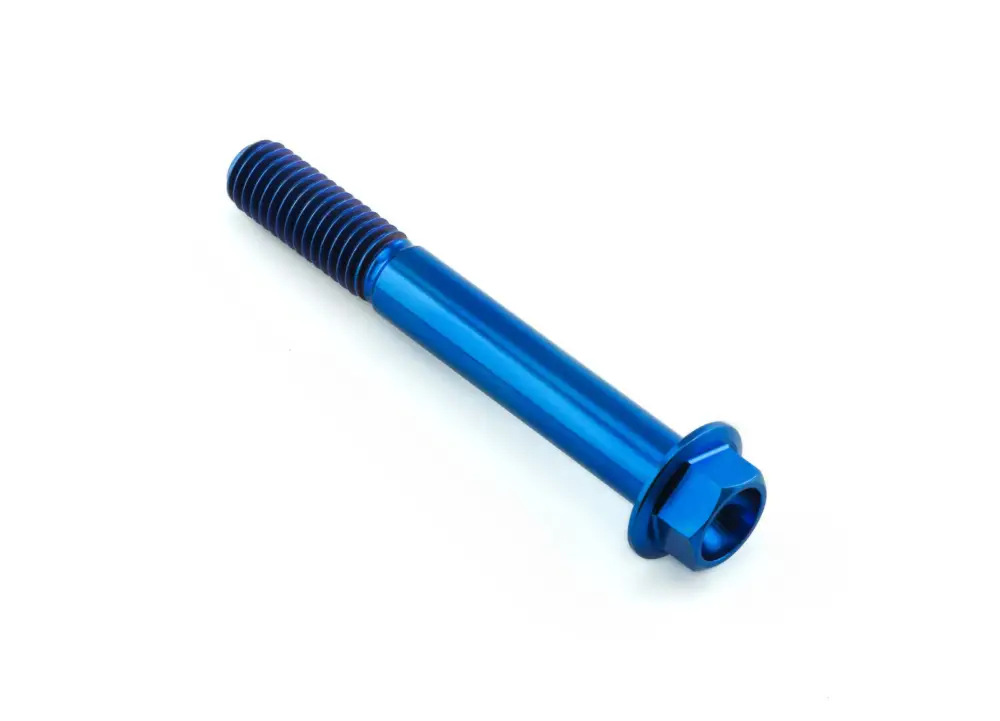 Cenově Výhodný Pro-Bolt titanový šroub s šestihrannou hlavou se závitem M8 x 1,25 mm a délkou 60 mm, barva modrá