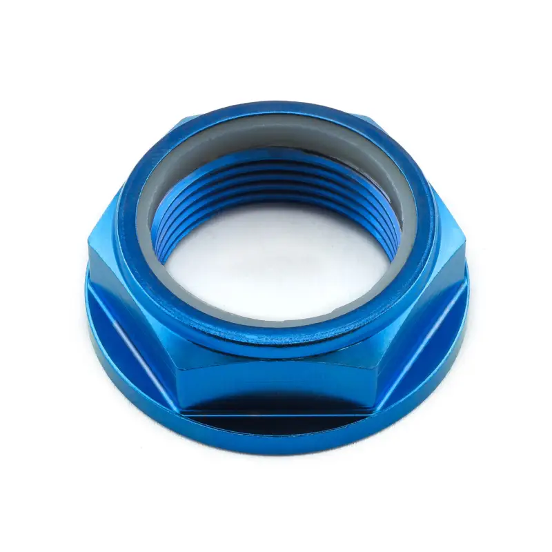 Cenově Výhodný Pro-Bolt titanová matka se závitem M25 x 1,50 mm, barva modrá