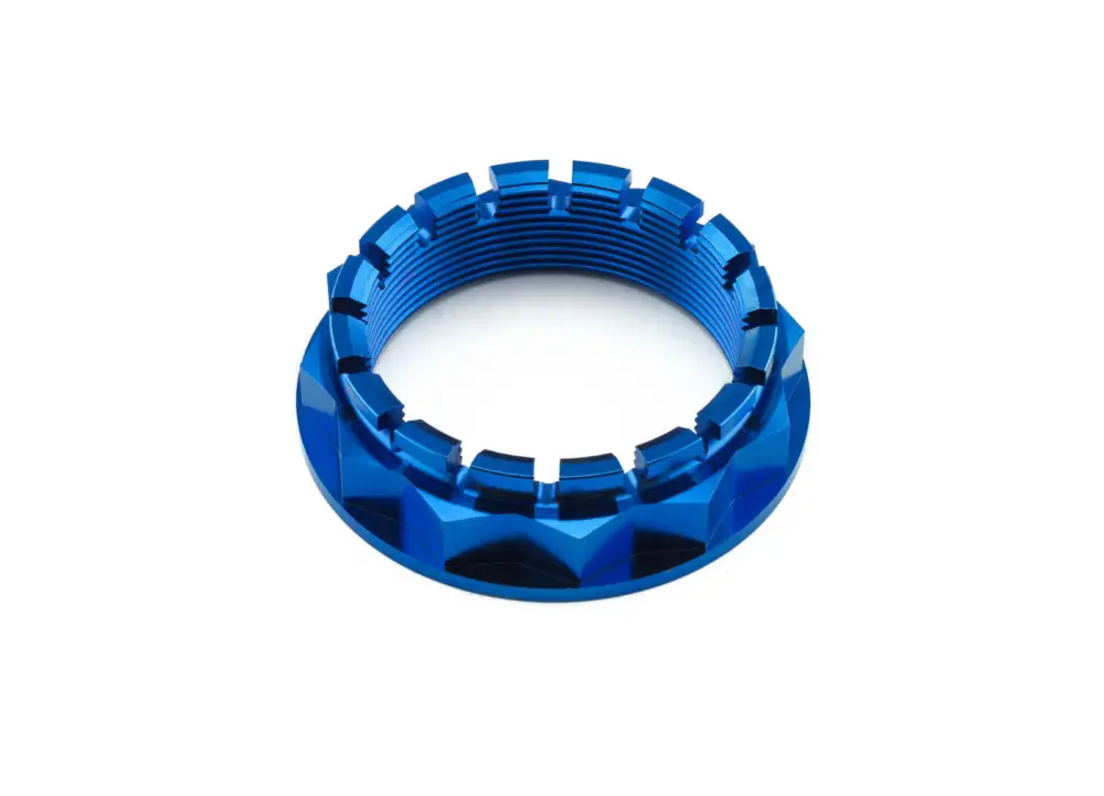 Omezená Nabídka Pro-Bolt titanová matka se závitem M48 x 1,50 mm, barva modrá
