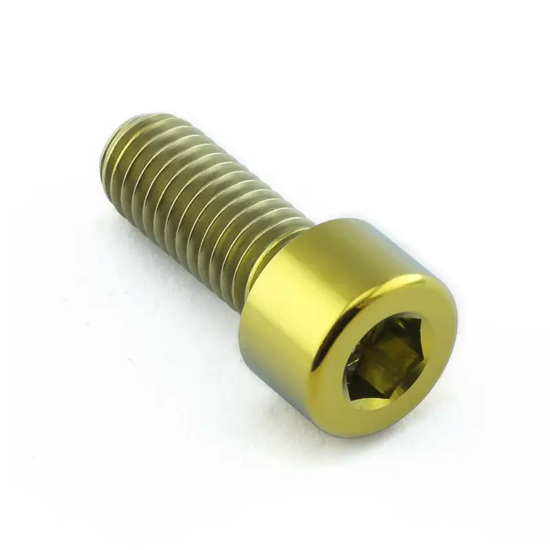 Akční Cena Pro-Bolt titanový inbusový šroub s válcovou hlavou se závitem M8 x 1,25 mm a délkou 20 mm, barva zlatá