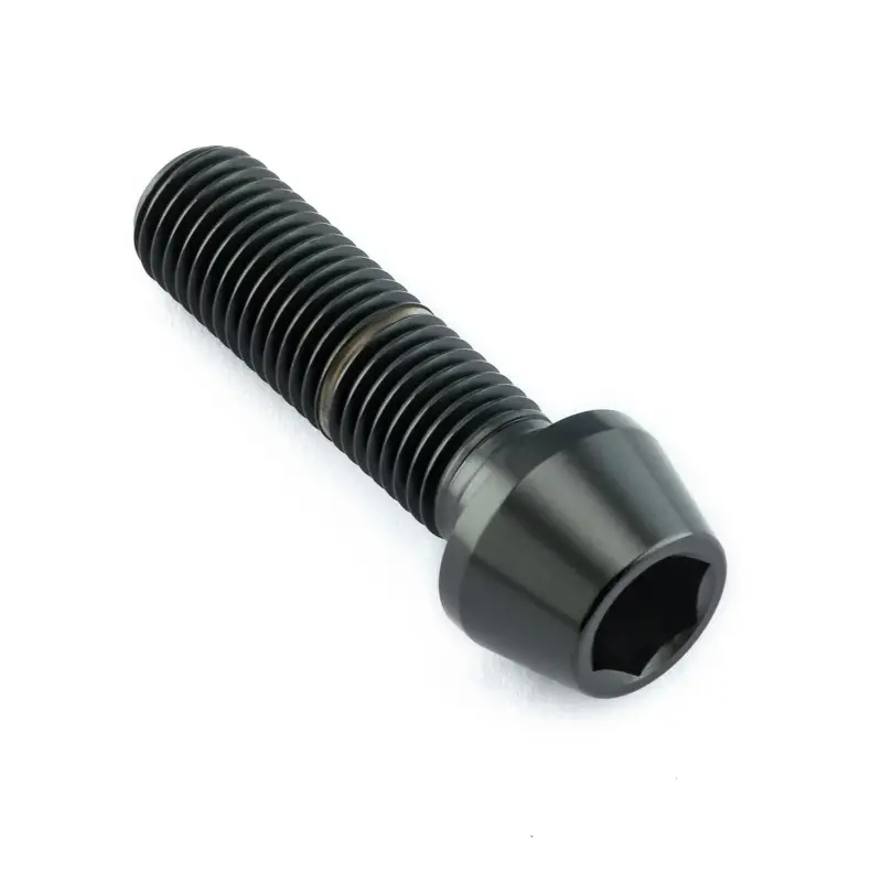 Pro-Bolt titanový inbusový šroub s kónusovou hlavou se závitem M10 x 1,25 mm a délkou 35 mm, barva černá Autentický