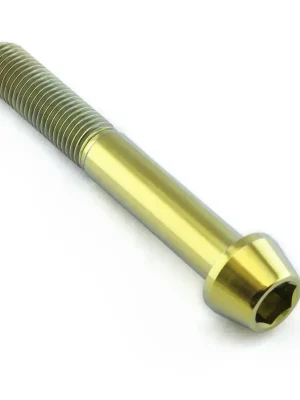 Aktuální Pro-Bolt titanový inbusový šroub s kónusovou hlavou se závitem M10 x 1,25 mm a délkou 70 mm, barva zlatá