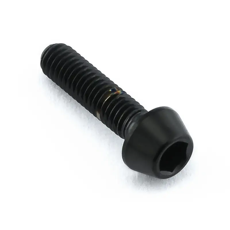 Objednat Nyní Pro-Bolt titanový inbusový šroub s kónusovou hlavou se závitem M3 x 0,50 mm a délkou 12 mm, barva černá