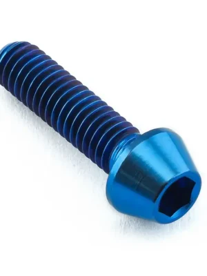 Horká Nabídka Pro-Bolt titanový inbusový šroub s kónusovou hlavou se závitem M4 x 0,70 mm a délkou 15 mm, barva modrá