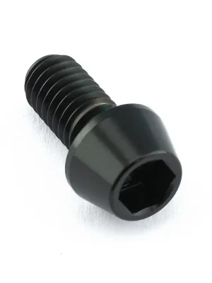 Vysoce Kvalitní Pro-Bolt titanový inbusový šroub s kónusovou hlavou se závitem M6 x 1,00 mm a délkou 12 mm, barva černá