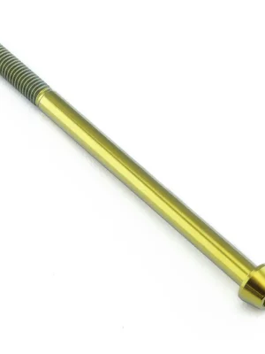 Akce Pro-Bolt titanový inbusový šroub s kónusovou hlavou se závitem M6 x 1,00 mm a délkou 95 mm, barva zlatá