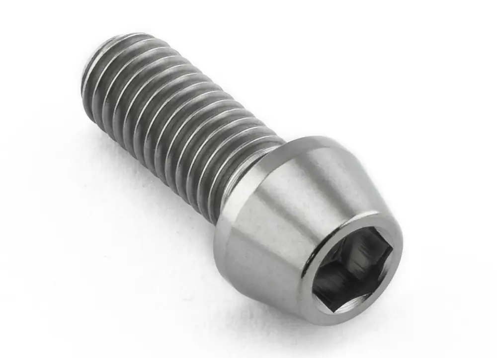 Pro-Bolt titanový inbusový šroub s kónusovou hlavou se závitem M8 x 1,25 mm a délkou 20 mm, barva přírodní Rychlé Dodání