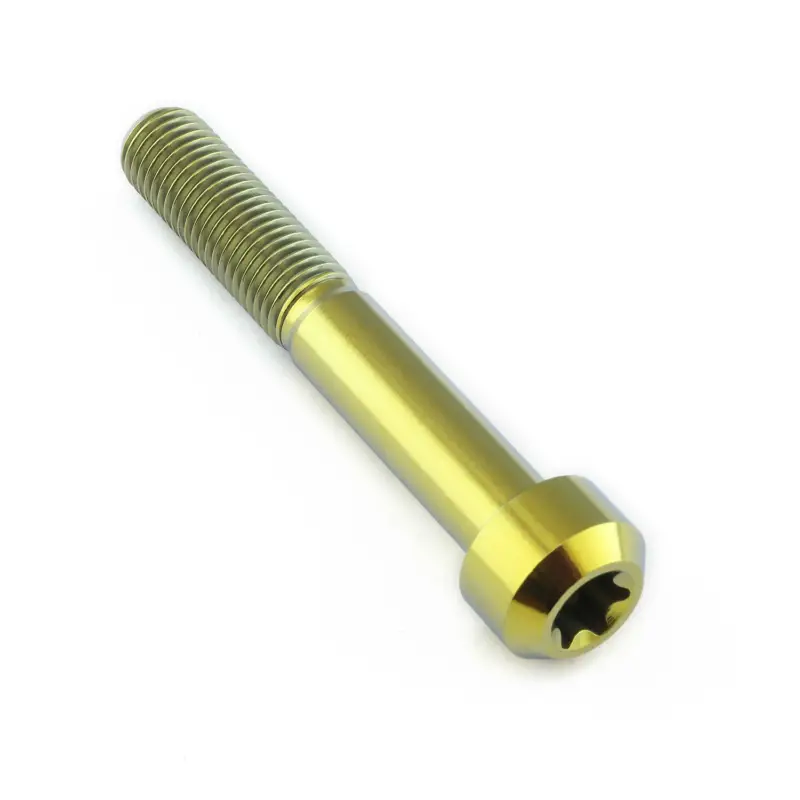 Pro-Bolt titanový torx šroub s cylindrickou hlavou se závitem M10 x 1.25mm a délkou 65mm, barva zlatá Oblíbený