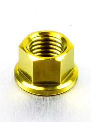 Nová Kolekce Pro-Bolt titanová matka se závitem M12 x 1,50 mm, barva zlatá