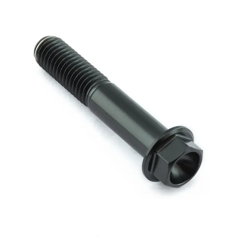Pro-Bolt titanový šroub s šestihrannou hlavou se závitem M10 x 1,50 mm a délkou 55 mm, barva černá Značkový